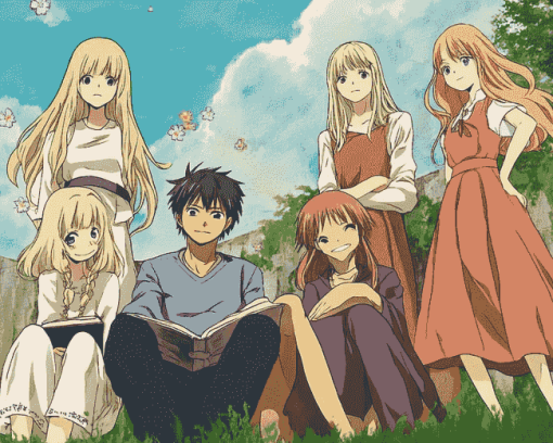 Honey and Clover Anime Artwork Diamond Painting