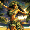 Hula Girl Animation Diamond Painting