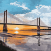 Hull Humber Bridge Seaside Diamond Painting