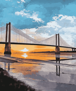 Hull Humber Bridge Seaside Diamond Painting