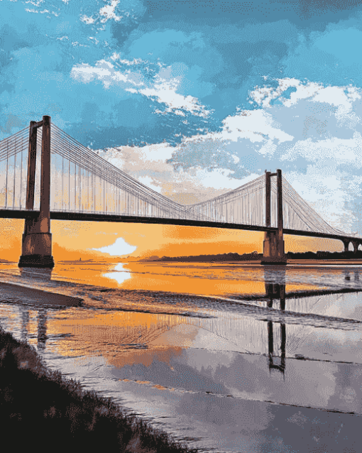 Hull Humber Bridge Seaside Diamond Painting