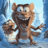 Ice Age Scrat Animation Diamond Painting