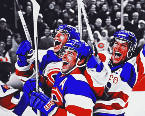 Ice Hockey Legends Miracle On Ice Diamond Painting