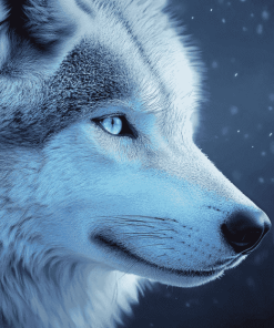 Ice Wolf Diamond Painting