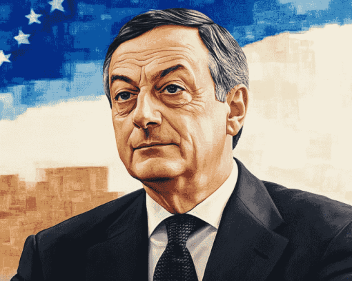 Iconic Mario Draghi Diamond Painting