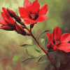 Indian Paintbrush Blossoms Diamond Painting