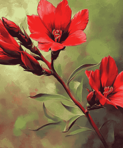 Indian Paintbrush Blossoms Diamond Painting