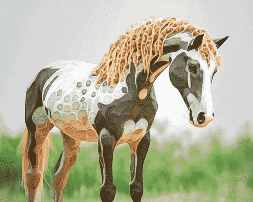 Indian Ponies Artwork Diamond Painting