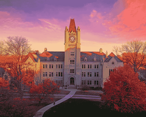 Indiana University Campus Diamond Painting