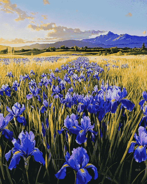 Iris Landscapes of Ireland Diamond Painting