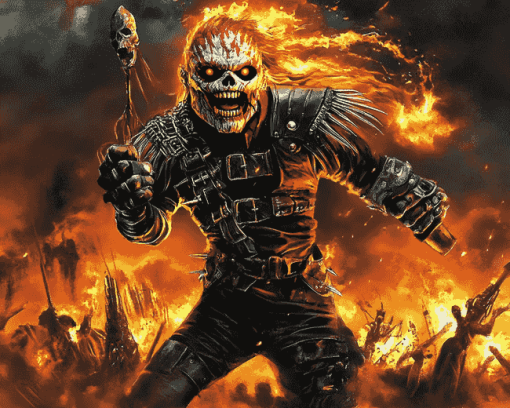 Iron Maiden Digital Animation Diamond Painting