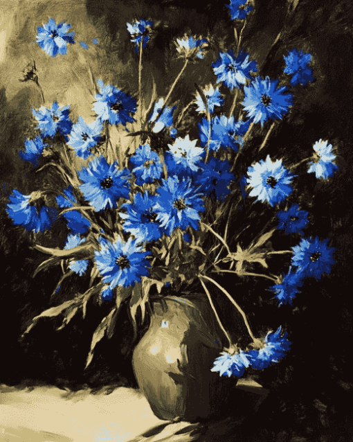 Issac Levitan Cornflowers Diamond Painting