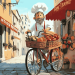 Italian Chef Animation Bicycle Diamond Painting