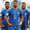 Italy Azurri Football Team Diamond Painting