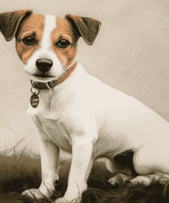 Jack Russell Terrier Puppies Diamond Painting