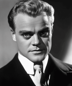 James Cagney Black and White Diamond Painting