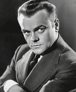 James Cagney Black and White Diamond Painting