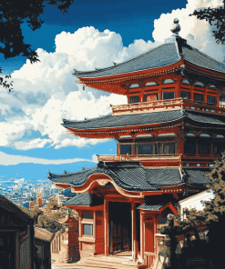 Japanese Buildings Diamond Painting