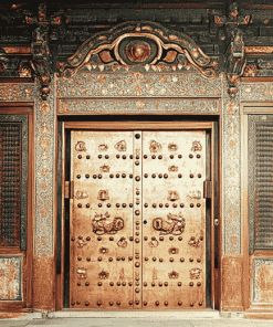 Japanese Castle Door Architecture Diamond Painting