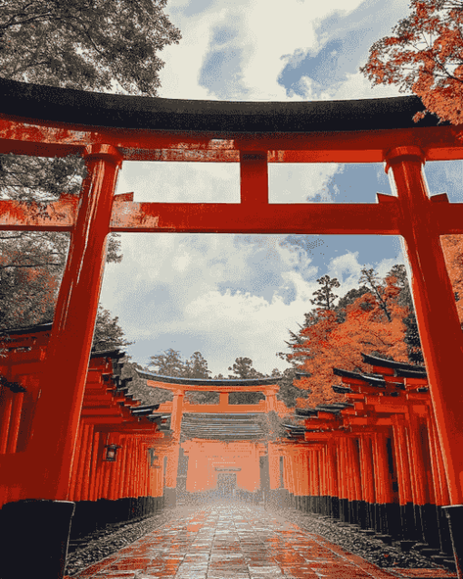 Japanese Fushimi Inari Shrine Diamond Painting