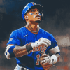 Javier Baez Baseball Icon Diamond Painting