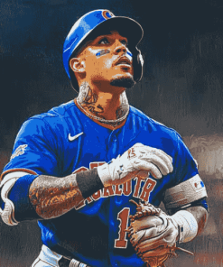 Javier Baez Baseball Icon Diamond Painting