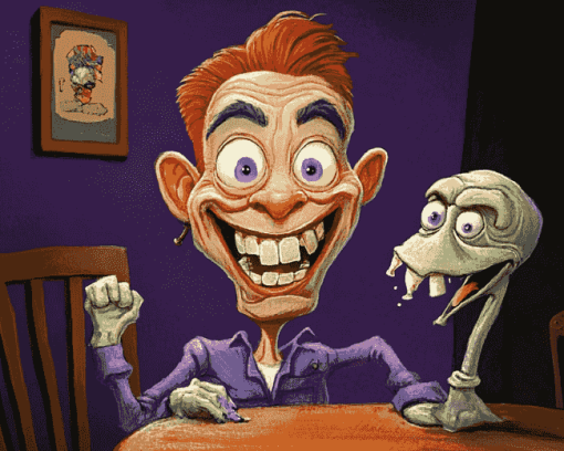 Jeff Dunham Cartoons Diamond Painting