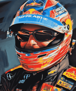 Jeff Gordon Glasses Race Cars Diamond Painting