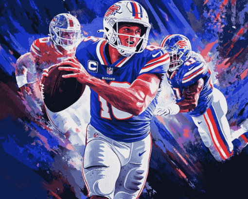 Josh Allen Football Star Diamond Painting