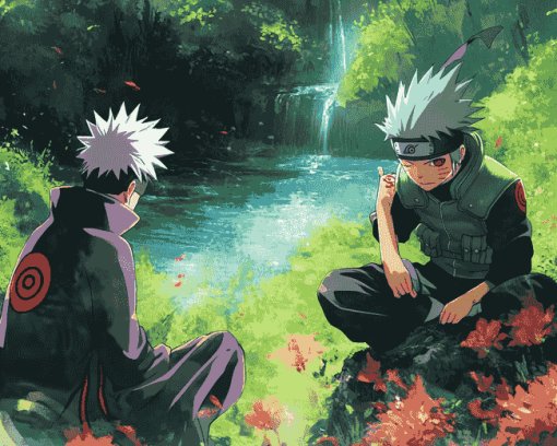 Kakashi and Gojo Anime Diamond Painting