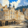 Karlovy Vary Buildings Diamond Painting