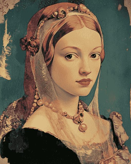 Katherine Howard Vintage Queen Diamond Painting