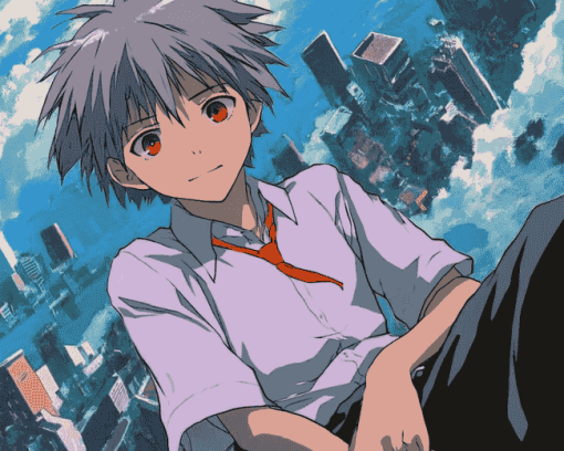 Kaworu Nagisa Anime Diamond Painting