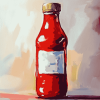 Ketchup Bottle Art Diamond Painting