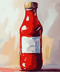 Ketchup Bottle Art Diamond Painting