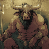 King Minotaur Beast Fantasy Diamond Painting