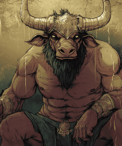 King Minotaur Beast Fantasy Diamond Painting