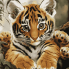 Kitten and Tiger Diamond Painting