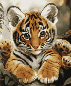 Kitten and Tiger Diamond Painting