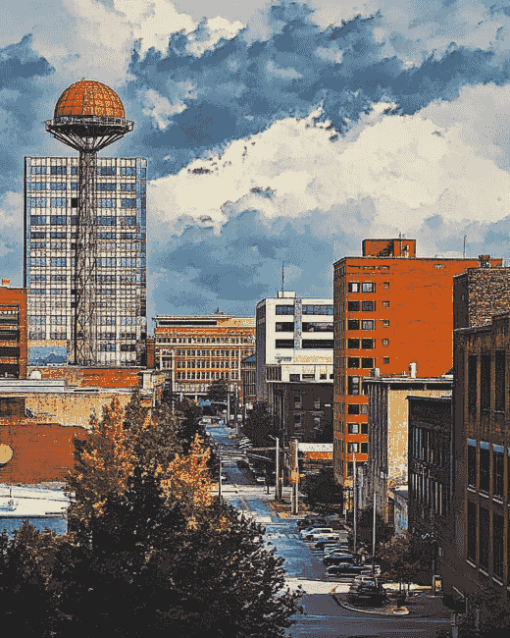 Knoxville Cityscape Diamond Painting