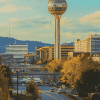 Knoxville Sunsphere Building Diamond Painting