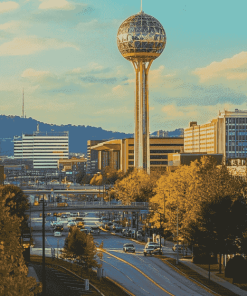 Knoxville Sunsphere Building Diamond Painting