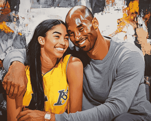 Kobe and Gianna Basketball Legend Diamond Painting