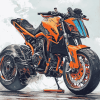 Ktm 790 Motorbikes Diamond Painting