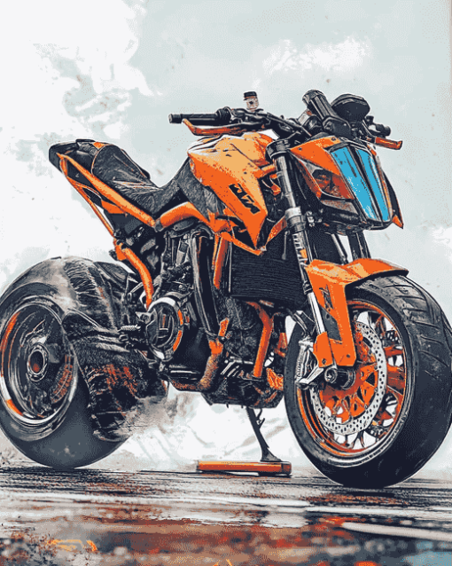 Ktm 790 Motorbikes Diamond Painting