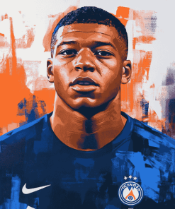 Kylian Mbappe Football Legend Diamond Painting