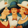 Ladies by Beryl Cook Diamond Painting