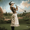 Lady Golf Sport Diamond Painting