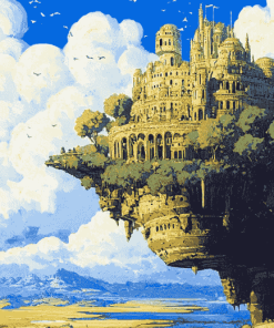 Laputa Castle Animation Diamond Painting