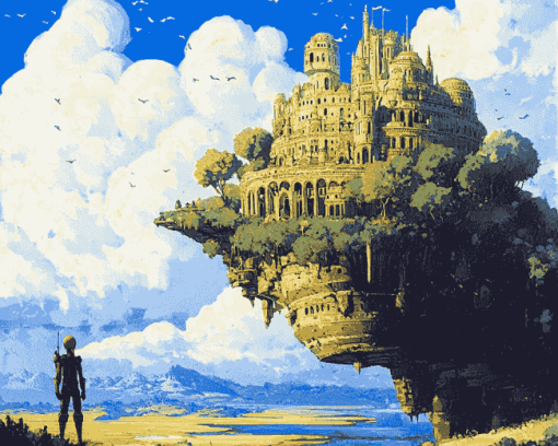 Laputa Castle Animation Diamond Painting